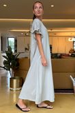 Made in Italy Summer Oscar Pure Cotton T Shirt Dress Stone /11 =